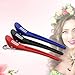 Frcolor 12Pcs Plastic Metal Duck Bill Clip Non-slip Rubberized Multicolor Duck Teeth Bows Salon Hair Grip