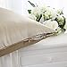 ZIMASILK 100% Pure Mulberry Silk Pillowcase for Hair and Skin Health,Soft and Smooth,Both Sides Premium Grade 6A Silk,600 Thread Count,with Hidden Zipper,1pc (King 20''x36'',Taupe)