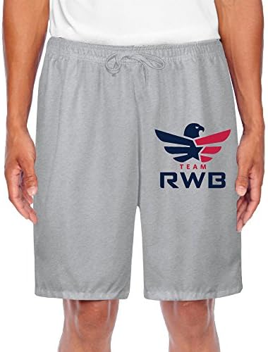 WuliNN Men's Team RWB Logo RGB Shorts Sweatpants