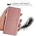 Galaxy S8 Plus Wallet Case,Acrass Samsung Galaxy S8 Plus Flip Cover Case with Kickstand and Card Slots For Girls,Rosegold