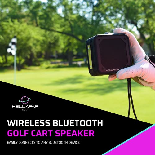 Golf Cart Speaker with Mount by Hellafar Golf Powerful