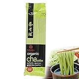 Hakubaku Japanese Organic Green Tea Cha Soba Noodles (no salt added) 7 oz