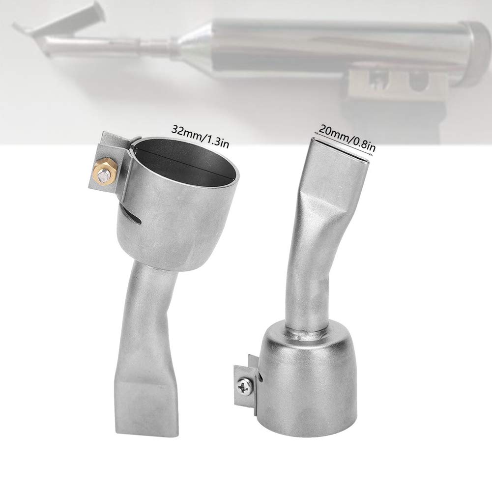 2Pcs 20mm Flat Welding Nozzle for Hot Air Heat Hot Air Gun Welding Nozzle for PVC Plastic Sheet Soldering Accessories - Image 5