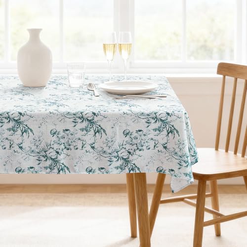 H.versailtex Linen Table Cloths Floral Printed