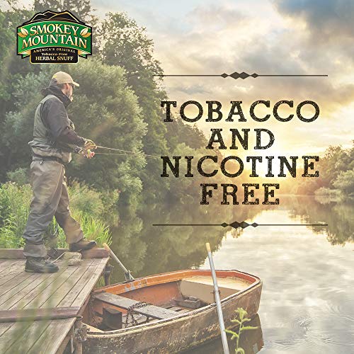 Smokey Mountain Pouches - Wintergreen - 1-Can - Nicotine-Free and Tobacco-Free Herbal Snuff - Great Tasting & Refreshing Chewing Tobacco Alternative