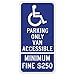 R99C-MOD California Disabled Parking Van Accessible Combo Sign - 12x24