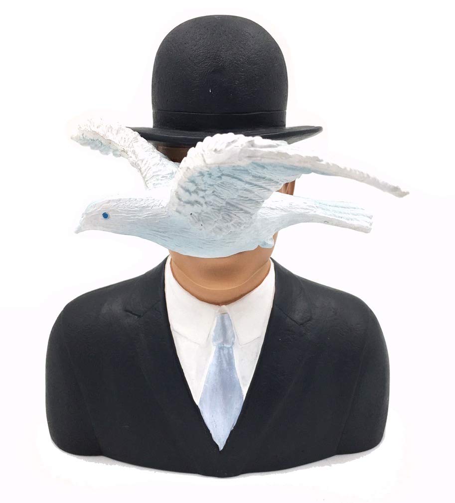 Sculpture - The Man wiht the Bowler Hat - 16cm, replica based on a printing by Rene Magritte #04