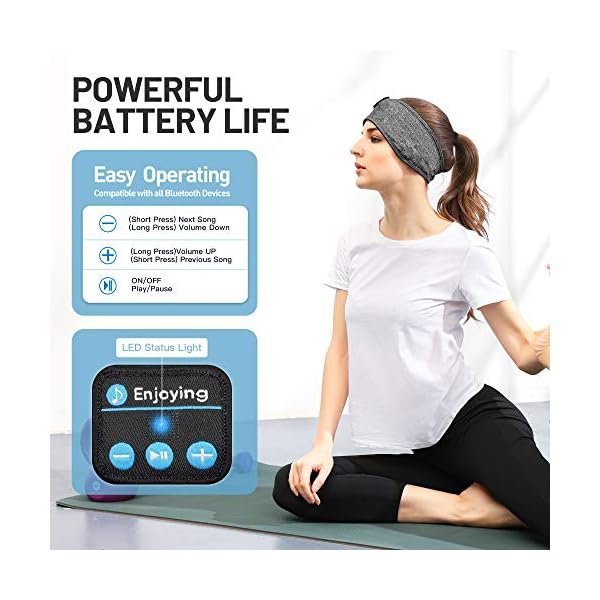 Sleep-Headphones-Wireless-Navly-V50-Sports-Headband-Headphones-with-Ultra-Thin-HD-Stereo-SpeakersPerfect-for-Sports-Side-Sleepers-Air-Travel-Meditation-and-Relaxation Sleep Headphones Bluetooth Headband Personalised Tech Gifts with Built-in HD Stereo Speakers,Perfect for Sports, Side…