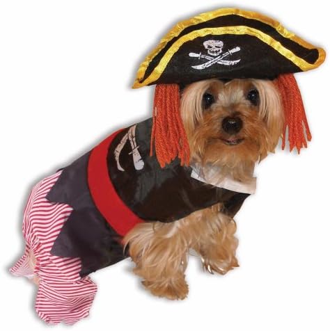 Forum Novelties 64862 Pet Pirate Costume Large - For Dogs & Cats, Pack of 1