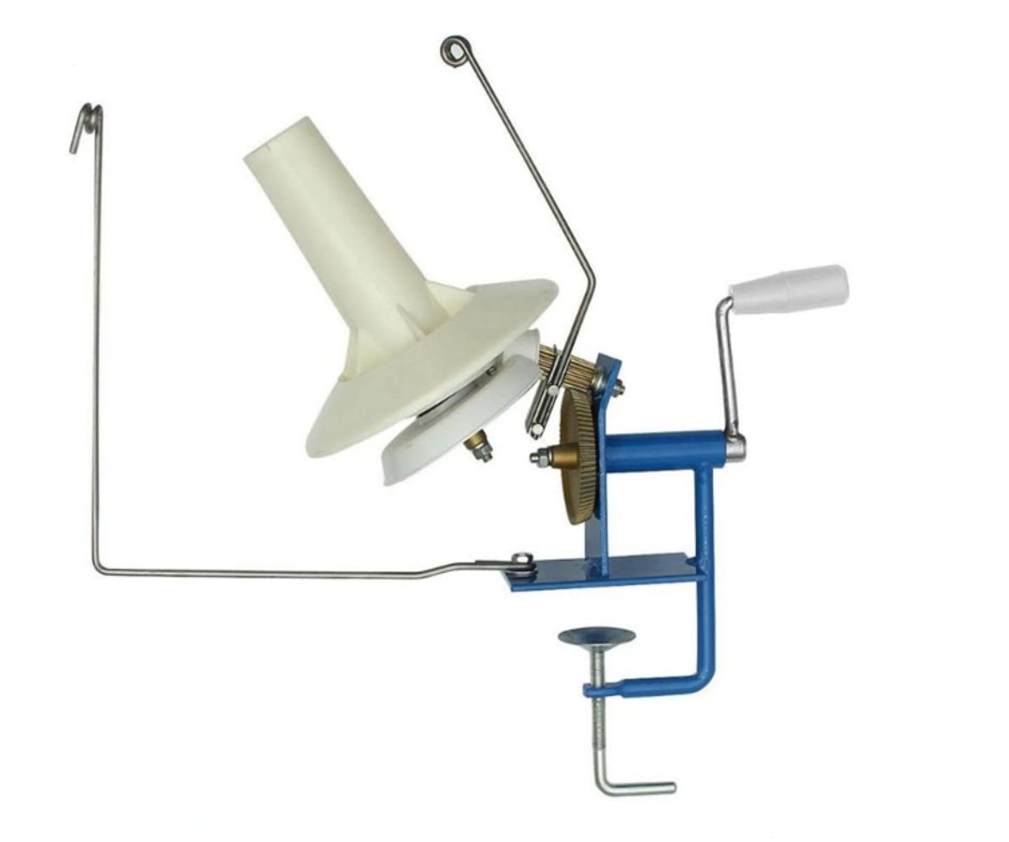Large Capacity Yarn Wool Fiber Winder, Hand Operated Yarn Ball Winder, Roll up to 18OZ/500G, Max. Clamp Thickness 35mm/1.4in
