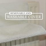 DIVCHI Cat Radiator Bed Warm Fleece Hammock 46x25x30 cm White view 7