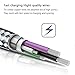 Hiway Nylon Braided Charging Cable Cord Phone Charger Compatible Phone X/Phone 8/8 Plus/ 7/7 Plus/6/6s/6 plus/6s Plus/ 5s/5c, Pad, Pod & More 4PACK 3FT&6FT (Grey)