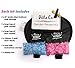 Gender Reveal Kit with Giant 36 Inch Black Balloons - 'How We WONDER What You Are' Message with Blue and Pink Confetti - by Dilla Co. (How I Wonder) Decoration for Boy or Girl Baby Announcement Shower