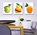 Spirit Up Art Huge Tasty Fruits Picture Painting on Canvas Print Stretched and Framed, Modern Home Decorations Wall Art set of 3 Each is 40*60cm #cy-561