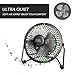 Mini Fan, Mumba 4-Inch High Velocity Desktop Fan, USB Powered, Super Mute, 180 Degree Free Angle Rotatable Laptop Fan, Small Mental Cooling Fan (Black)