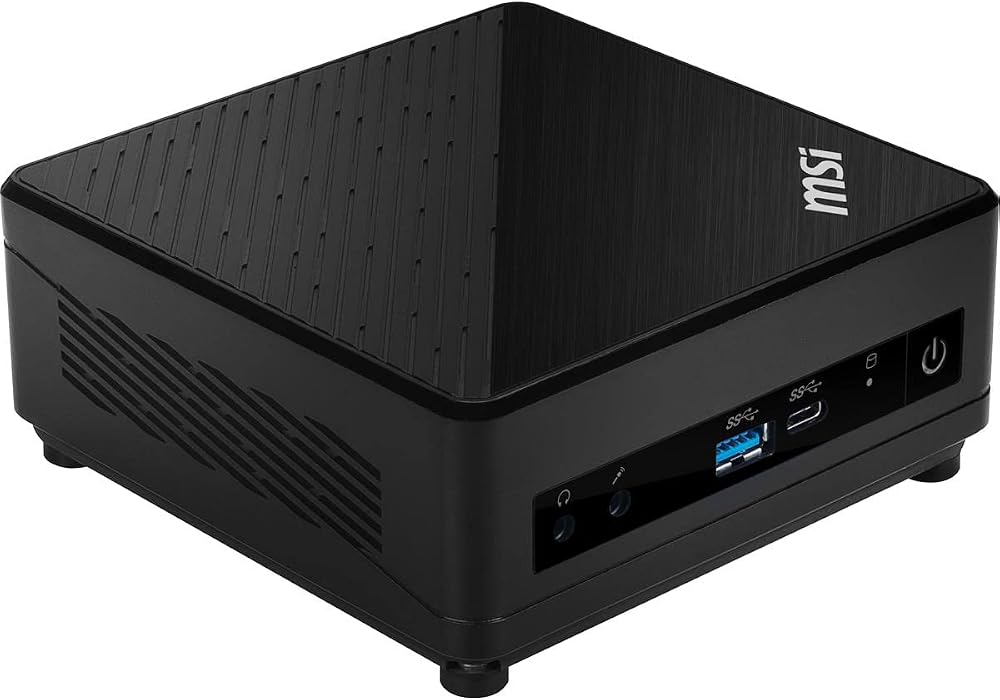 MSI Cubi 5 Mini PC i5-10210U 8GB RAM 256GB SSD WiFi 6 Win 11 Home Black