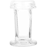VILLCASE Laboratory Glass Staining Jar 5-Slide Capacity Transparent Coplin Tank for Microscope Slide Staining and Storage