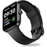 OCTANDRA Go VeryFit 1.69" Smart Watch - Heart Rate Blood Oxygen Saturation Sleep Monitor - Step Counter Pedometer - 5ATM Exercise Activity Fitness Tracker Watches for Men Women (Black)