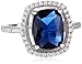 Amazon Essentials Sterling Silver Cubic Zirconia Halo Ring, (previously Amazon Collection)