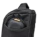 GLCON 2 Pack Small Electronic Zipper Case - Shockproof Hard EVA Storage Pouch for Airpods, Earphones, Earbuds, Adapter, Cable, Charger, Headset - Black