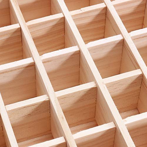 Gold Happy 30 Grids Essential Oils Wooden Tray 5-10ml Bottles SPA/Yoga Club Aromatherapy Storage Box Nail Gel Polish Organizer Container - Thumbnail 3