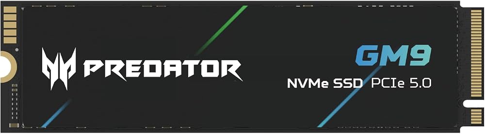Acer Predator GM9 1TB M.2 Gen5 NVMe PCIe 5.0 SSD High Endurance