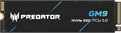 Acer Predator GM9 1TB M.2 Gen5 NVMe PCIe 5.0 SSD High Endurance