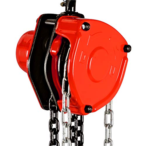 G Flaschenzug Kettenzug Seilwinde Hebelzug Manueller Kettenblockaufzug mit 1000 kg Kapazität 3 m Hubhöhe Schwerlasthaken… – Bild 3