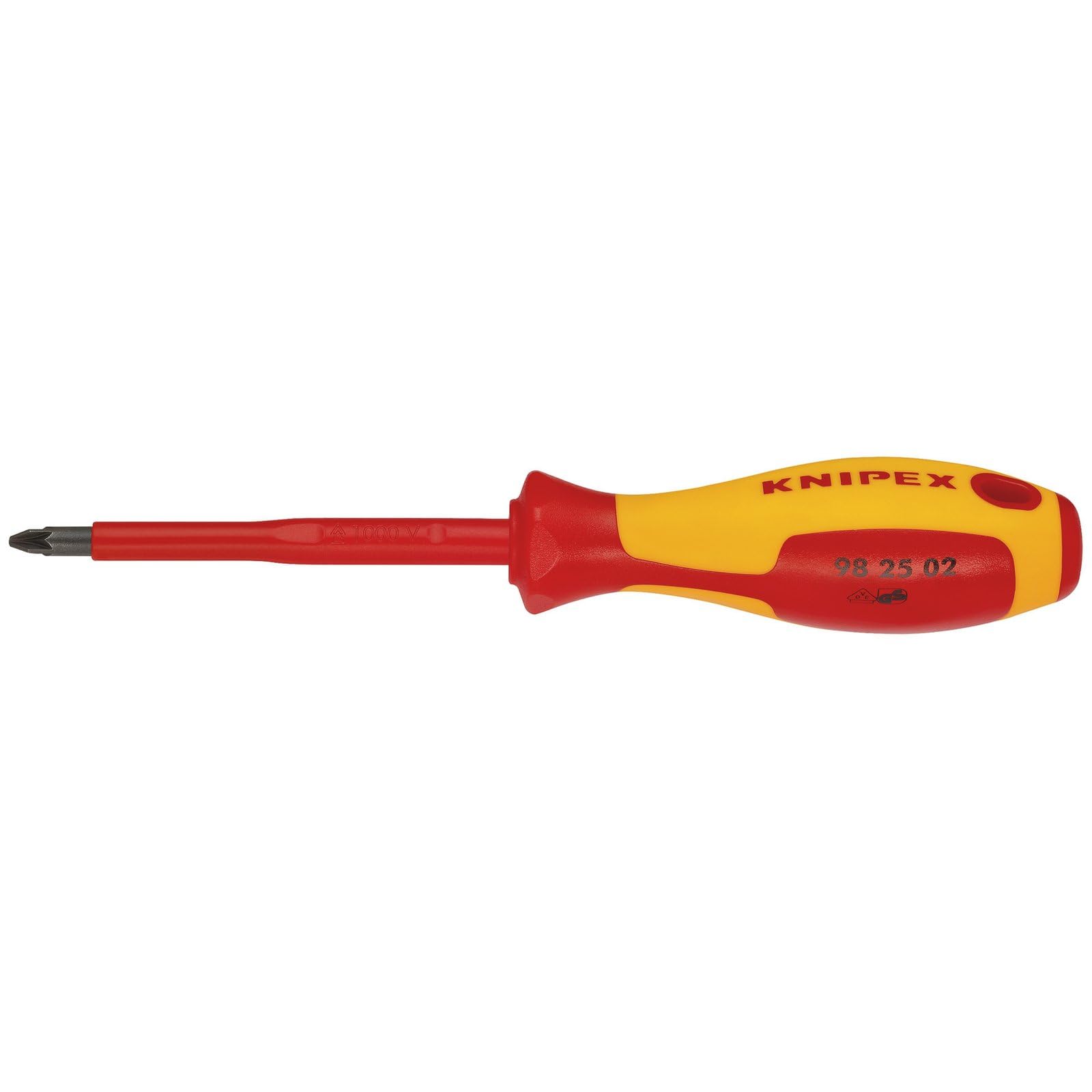 KNIPEX 98 25 02 VDE Insulated Pozidriv Screwdriver, PZ2 x 100mm