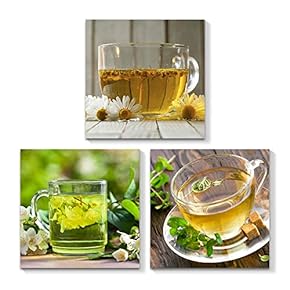 3 Piece Canvas Wall Art for Living Room Bedroom Home Artwork Foods Paintings Ready to Hang - 12"x12"x3 Panels