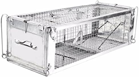 Corner Biz Garden - High Efficiency and Avoid Escaping Double Door Rat Cage Mice Rodent Repeller Catch Bait Hamster Mouse Trap Cage