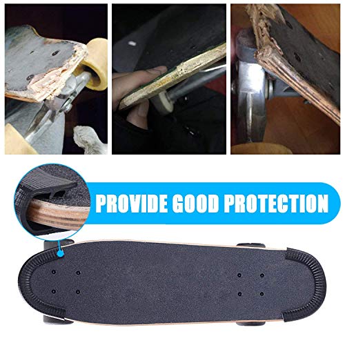 ZUEXT Skateboard Deck Guards Protector, Longboard Deck Edge Protection