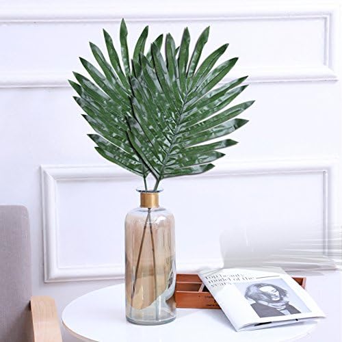 Lakatay 30 Pieces Artificial Palm Leaves Tropical Leaf Monstera Tropical Leaves for Home Decoration and Party Decoration