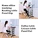 SDADI 2 Inches Carpet Wheels Mobile Desk Stand Up Height Adjustable Home Office with Standing and Seating 2 Modes for Room, Black