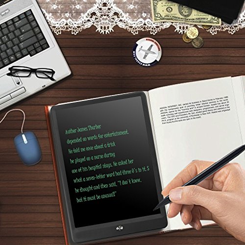 Highwinner LCD Writing Tablet, 10 inch Electronic Writing Board Digital Drawing Graphic Doodle Tablet,Portable Handwriting Notepad with Protect Sleeve (Black)
