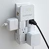 ECHOGEAR On-Wall Surge Protector with 6 Pivoting AC Outlets & 1080 Joules of Surge Protection – Low Profile Design…