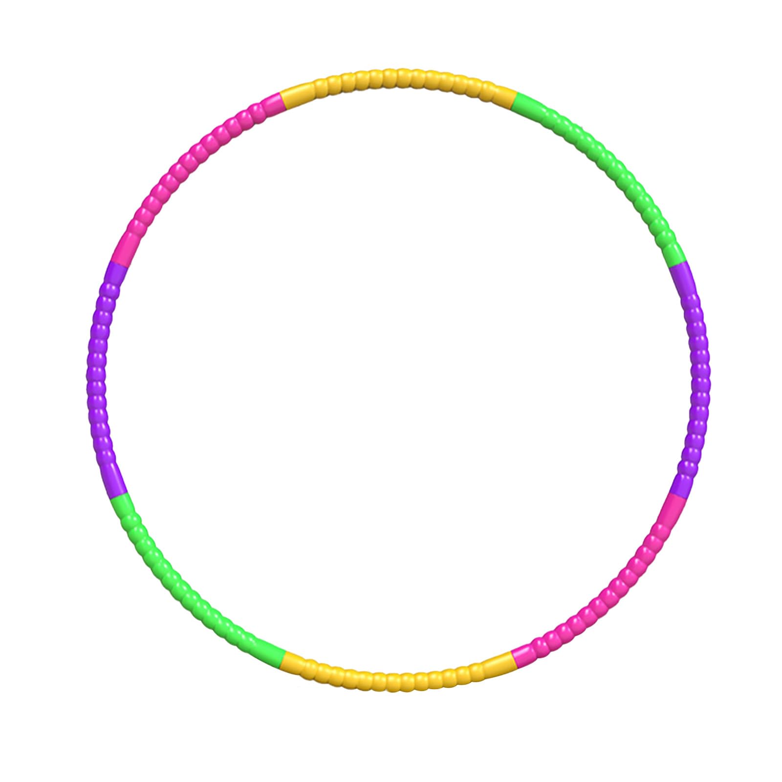 Hula Kids Hoop, Hula Adjustable Kids Hoop, Collapsible Hoola Hoops, Ideal for Dancing Playing Sport Games Weight Loss Fitness & Equipment, Detachable Design (Gourd 8 Sections)