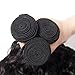 RECOOL 10A Wet and Wavy Human Hair Bundles with Closure Virgin Brazilian Hair Water Wave Hair Bundles with Closure Natural Color Real Good Quality Hair(14 16 18+12)