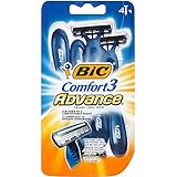 Bic Comfort 3 Advance Shaver, Disposable 4 ea (Pack of 2)