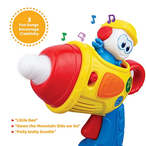 Kiddolab The Little Builder Drill Kids Musical Spinning Drill Toy