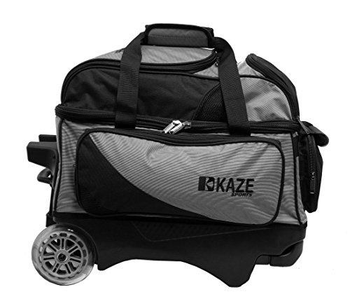 KAZE SPORTS 2 Ball Bowling Roller, Black/Gray