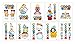Disney Tsum Tsum Temporary Tattoos Full 10pc Vending Sheets Set of Tattoo