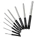 9-piece Roll Pin Punch Set and 1 Double faced mallet, Hand Pin Remover Tool for Jewelers, Watch Makers, Repairs and Crafts