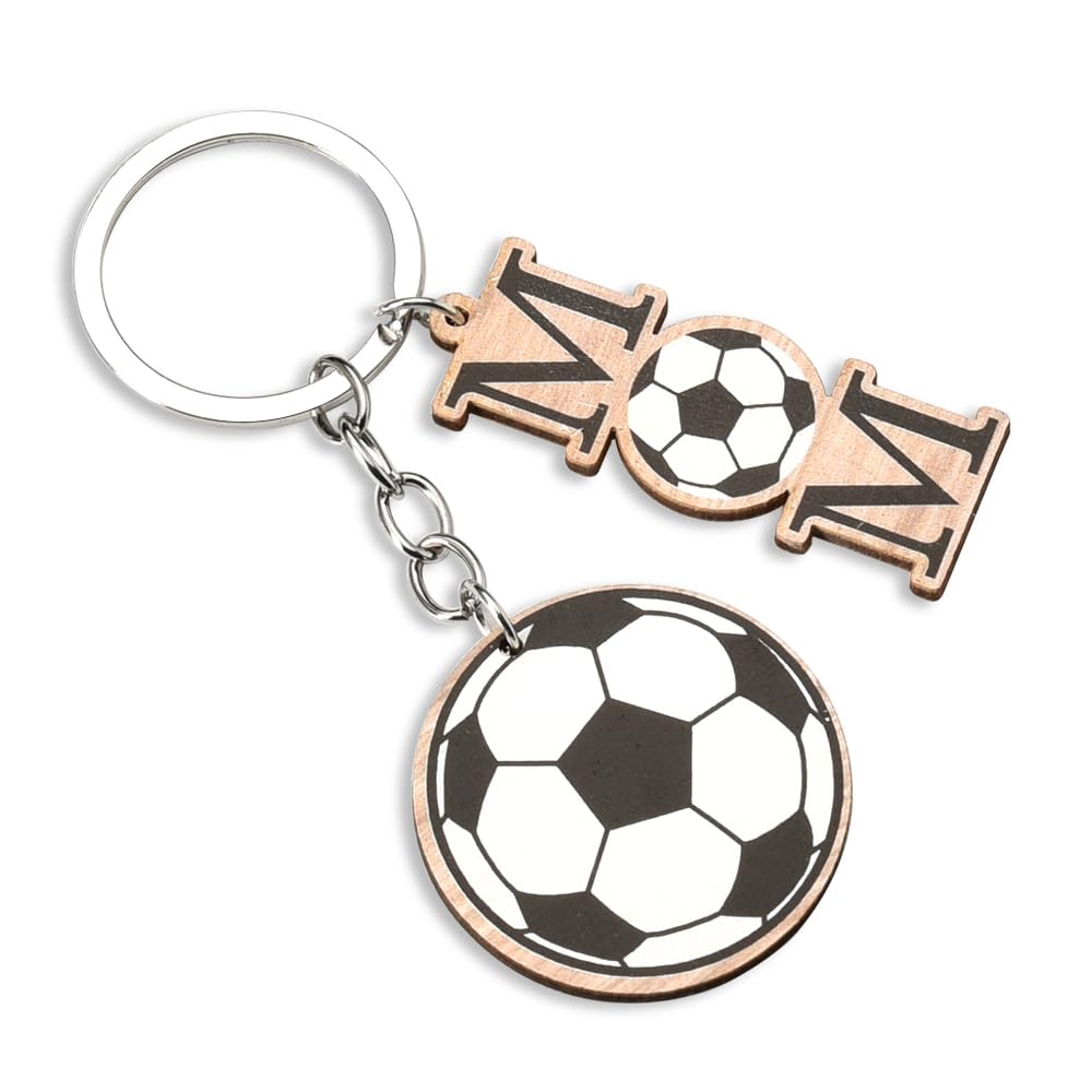 Photo 1 of Soccer Mom Keychain from Daughter Grranddaughter Birthday Gifts for Sister Niece Christmas Gift Ideas Best Team Mom Ever Gifts Soccer Ball Key Chain Accessories for Teen Girls Stocking Stuffers
