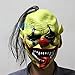 Scary Green Face Clown Mask