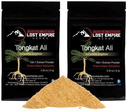 Pure Tongkat Ali Malaysian Ginseng 100:1 Extract, High Quality, Sourced from Malaysian Wild Trees, Fights Androgen Deficiency - 2 (10g)