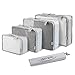 5 Set Packing Cubes - Travel Luggage Packing Organizers with Laundry Bag - Packing Cube by Isperi