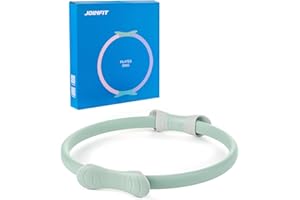 JOINFIT Pilates Ring Circle, Magic Circle Pilates Ring, 15 Inch Yoga Ring Thigh Workout, Pilates Equipment for Home Workouts Fitness Circle for Women, Inner Thigh Exercise Equipment