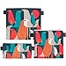 Artovida Artists Collective Reusable Lunch Baggies | Snack and Sandwich Bags with Zipper - Improved Dual Layer Design by Budi Kwan (Indonesia) Flock of Birds