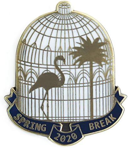 Dorrarium Spring Break Flamingo Lapel Pin | Enamel | Vintage Surplus
